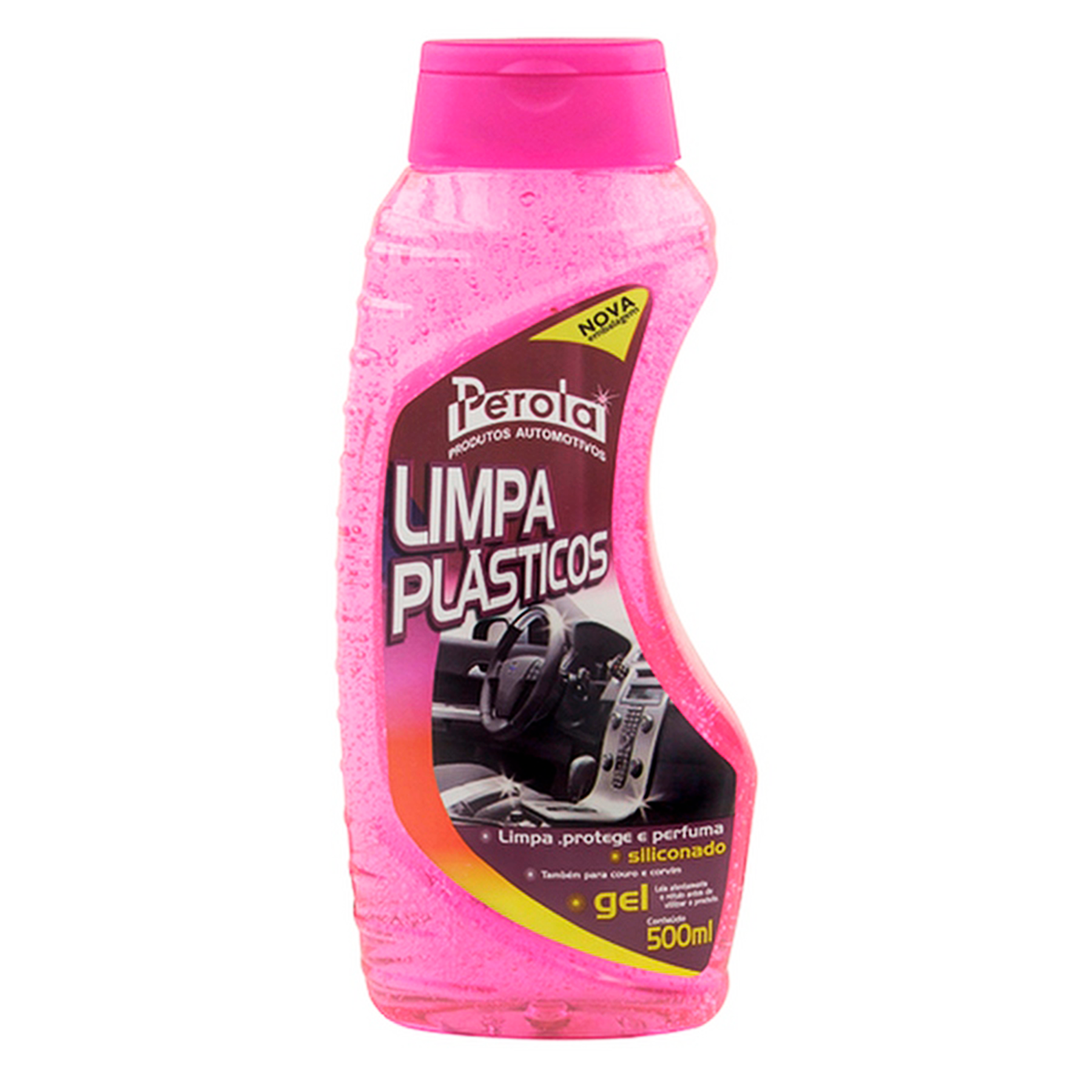 Limpa Pl&aacute;sticos Automotivo em Gel P&eacute;rola 500ml