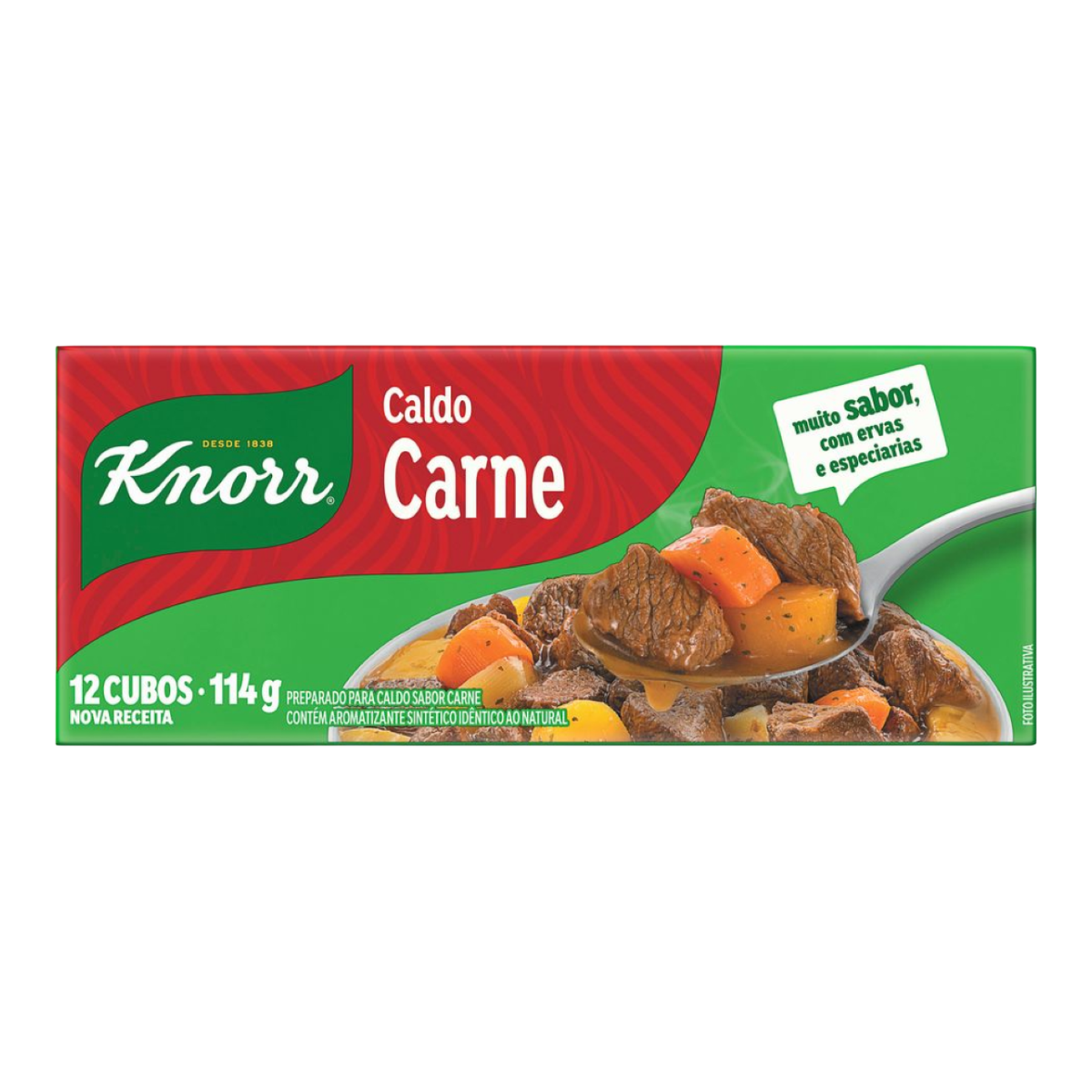 Caldo Tablete Carne Knorr Caixa 114g 12 Unidades