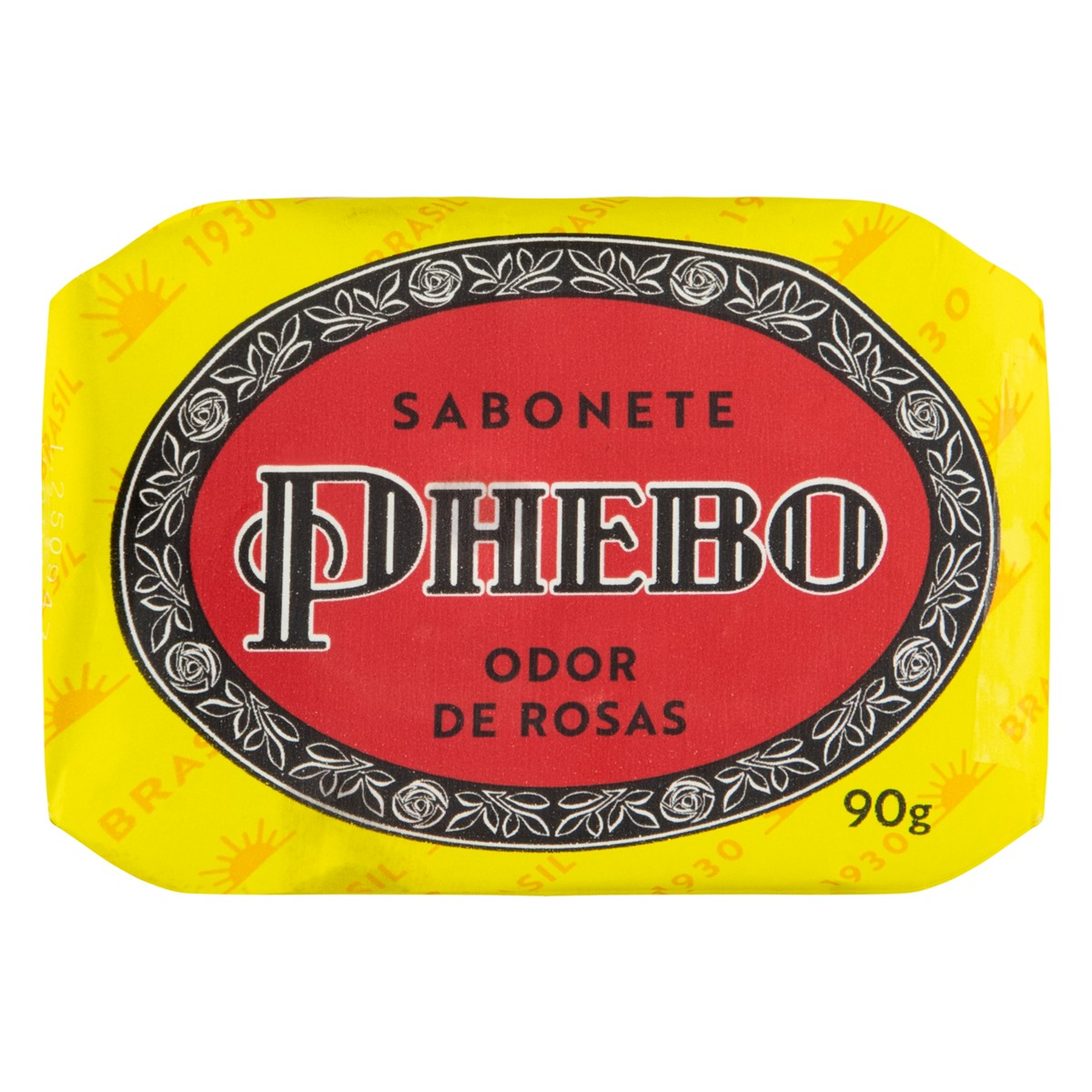 Sabonete Barra Glicerina Odor de Rosas Phebo Envolt&oacute;rio 90g