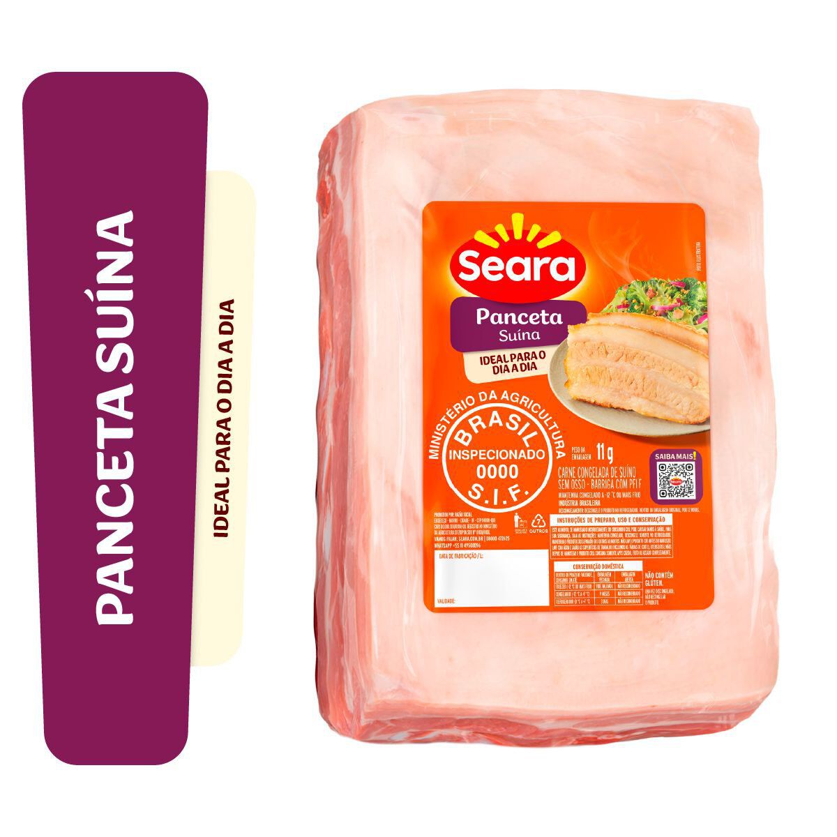Panceta porcionada Seara aprox. 472g