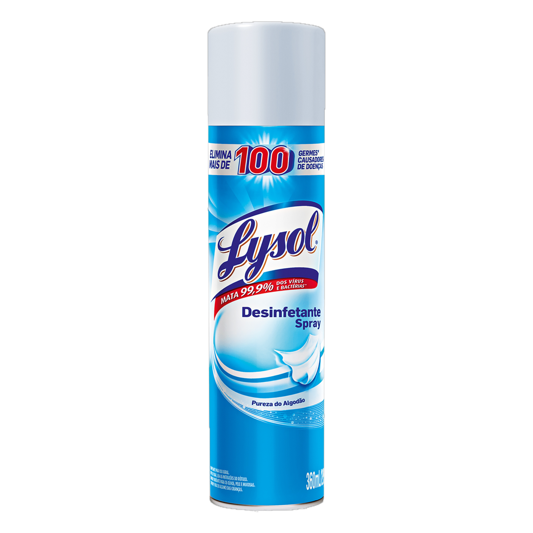 Desinfetante Uso Geral Spray Pureza do Algodão Lysol Frasco 360ml