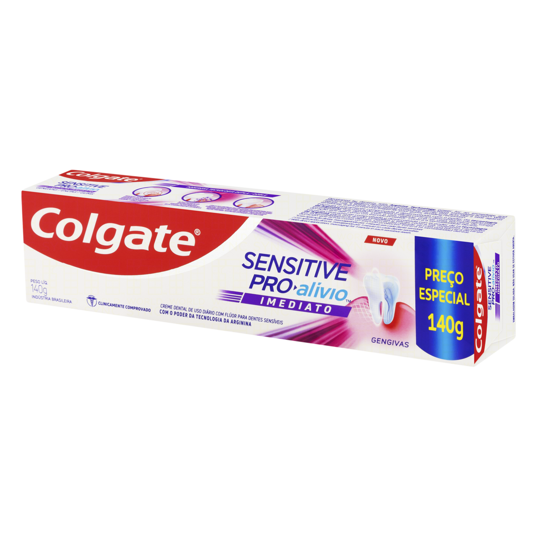 Creme Dental Colgate Sensitive Pro-Al&iacute;vio Imediato Gengivas Caixa 140g