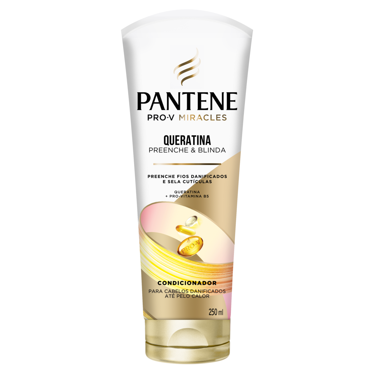 Condicionador Queratina Preenche e Blinda Pantene Bisnaga 250ml