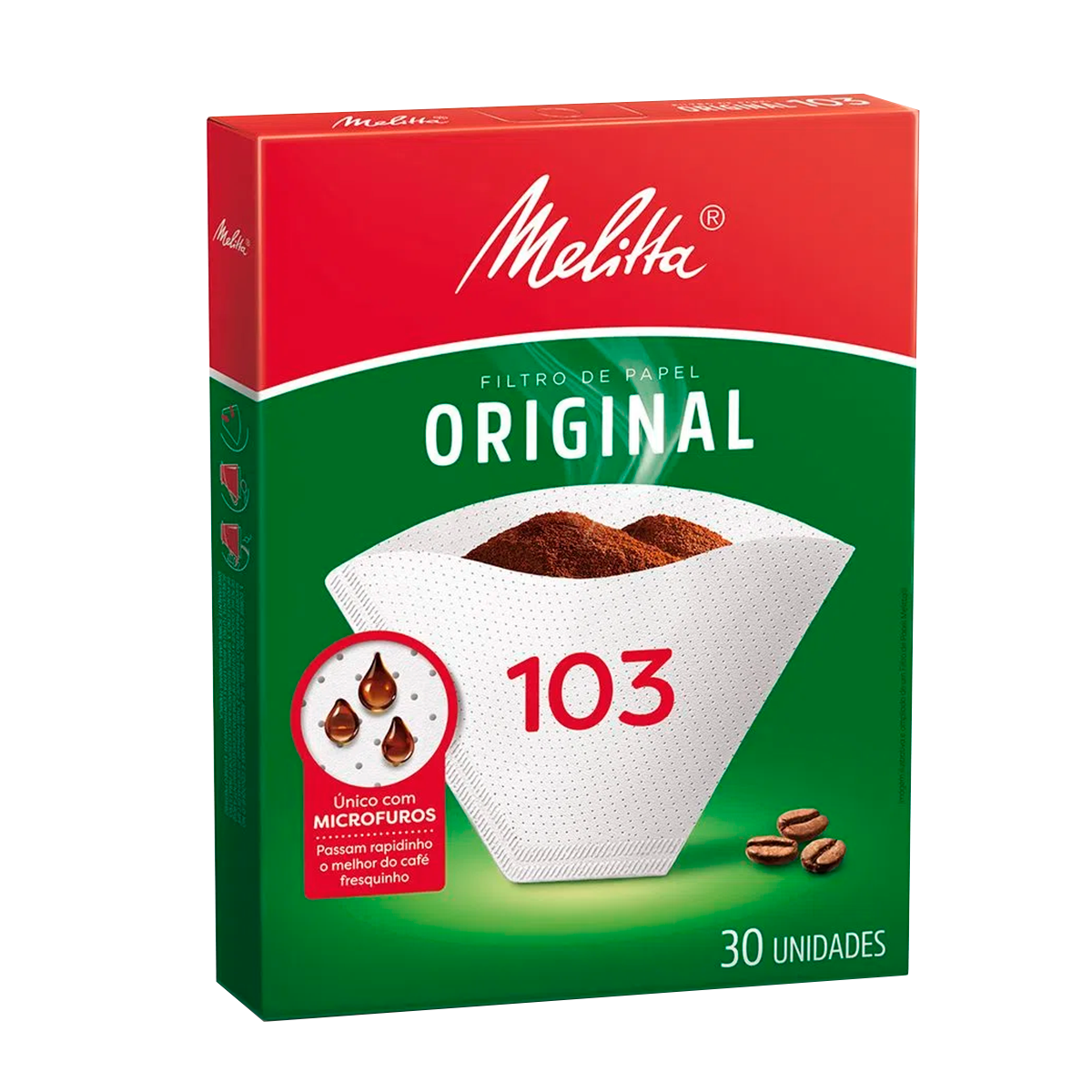 Filtro de Papel Original Melitta 103 Caixa C/30 Unidades