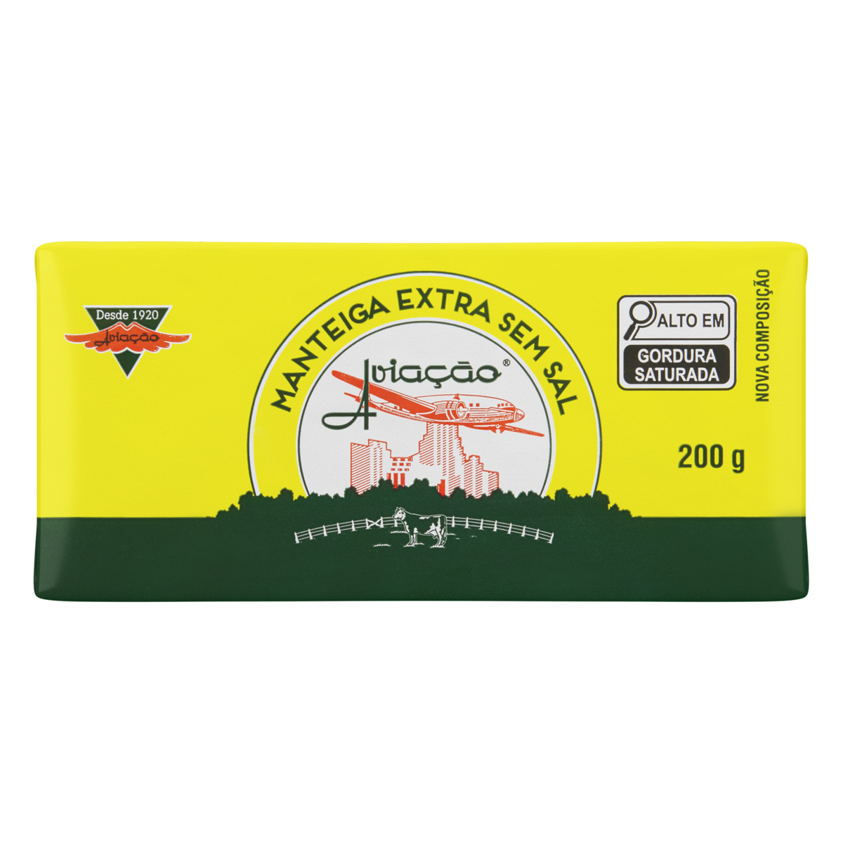 Manteiga sem Sal Avia&ccedil;&atilde;o 200g
