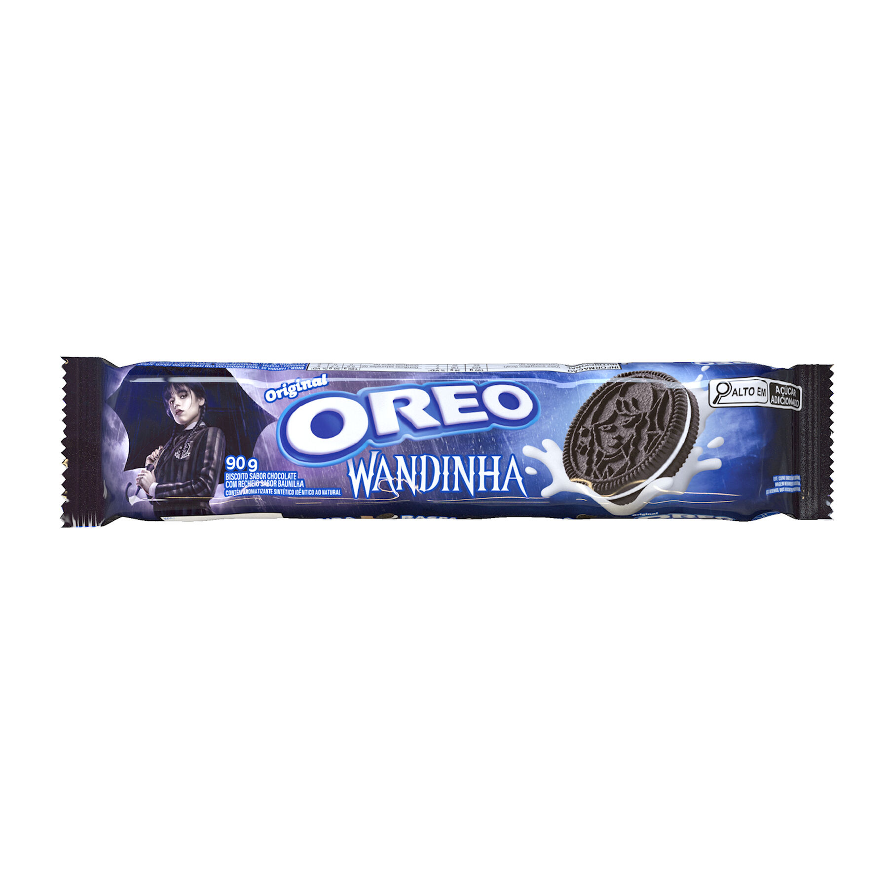 Biscoito Chocolate Recheio Baunilha Oreo Pacote 90g