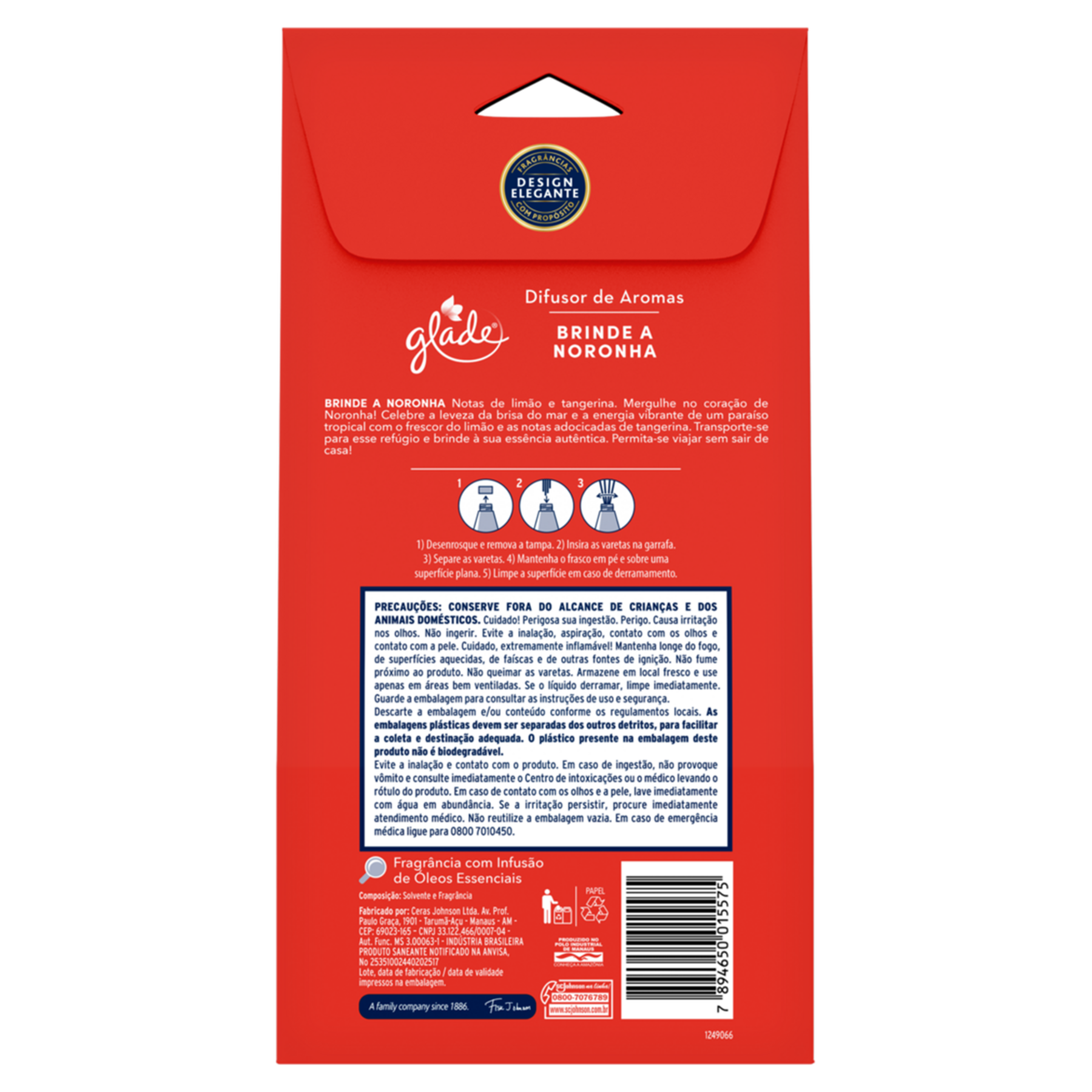 Difusor de Aromas Brinde a Noronha Glade Caixa 100ml