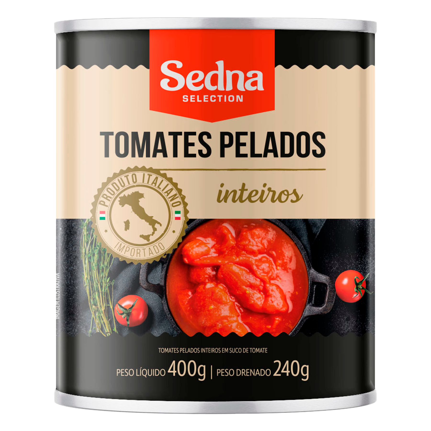 Tomates Pelados Inteiros Sedna Lata 400g