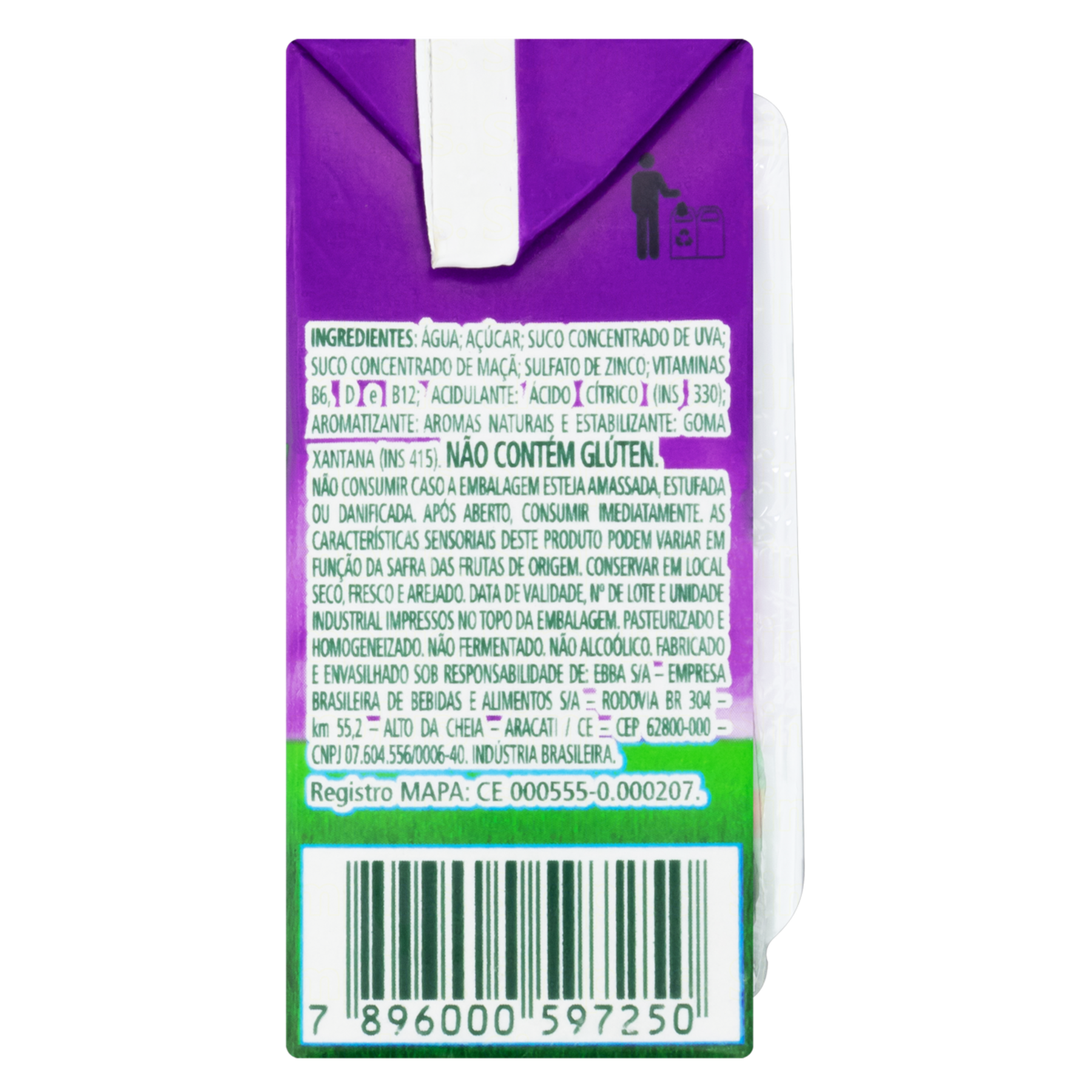 Bebida Ado&ccedil;ada Uva Fruit Shoot Maguary Caixa 150ml