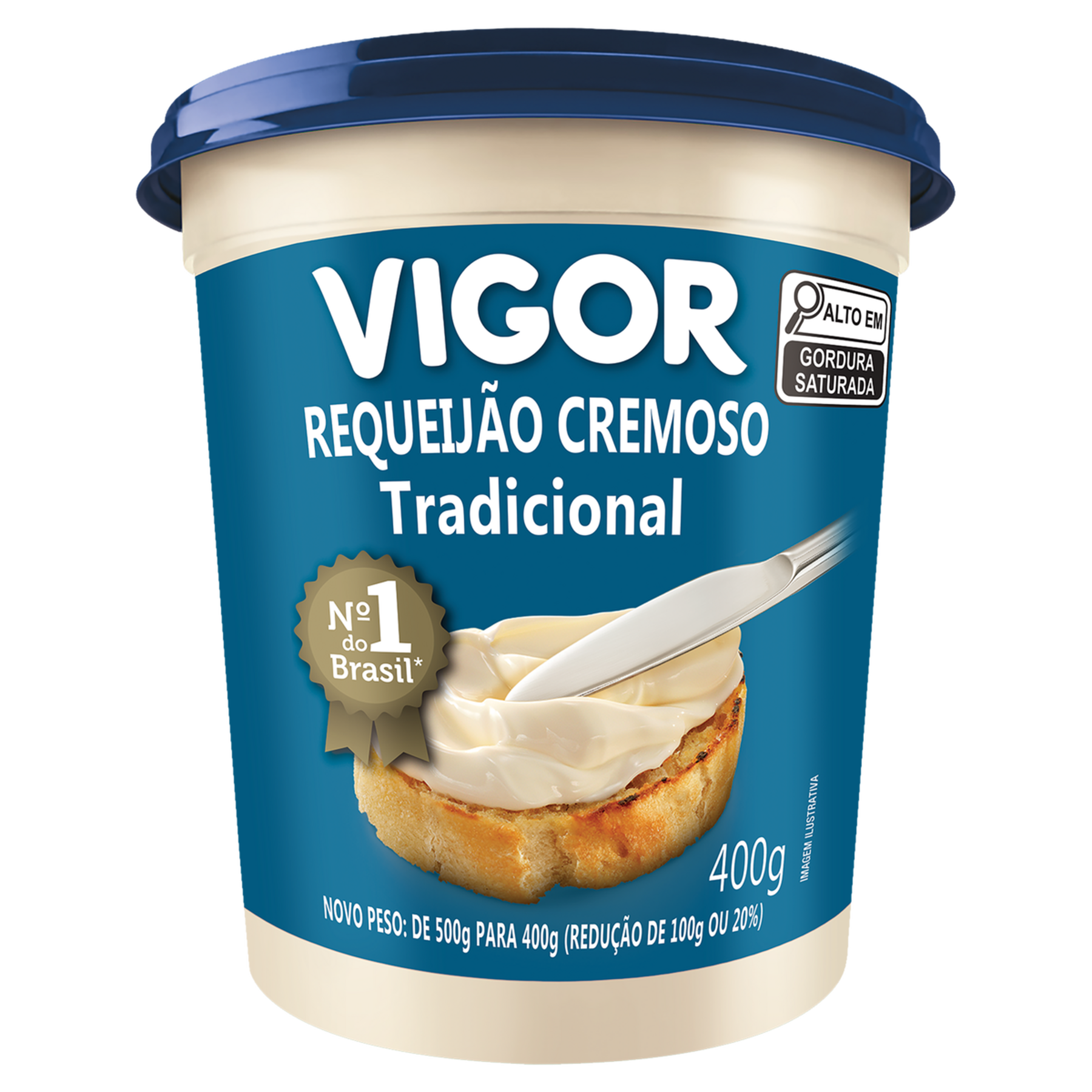 Requeijão Cremoso Tradicional Vigor Pote 400g