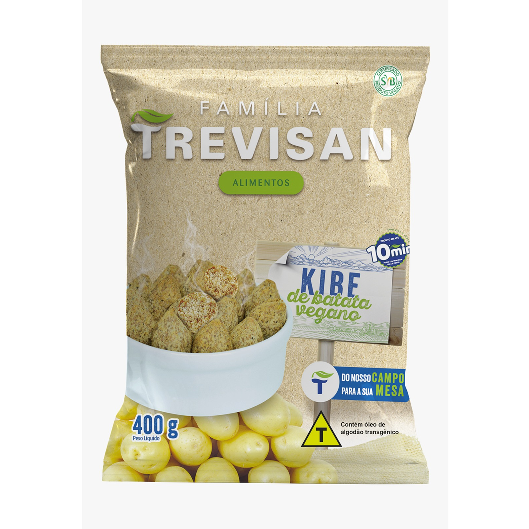 Kibe de Batata Vegano Trevisan 400g