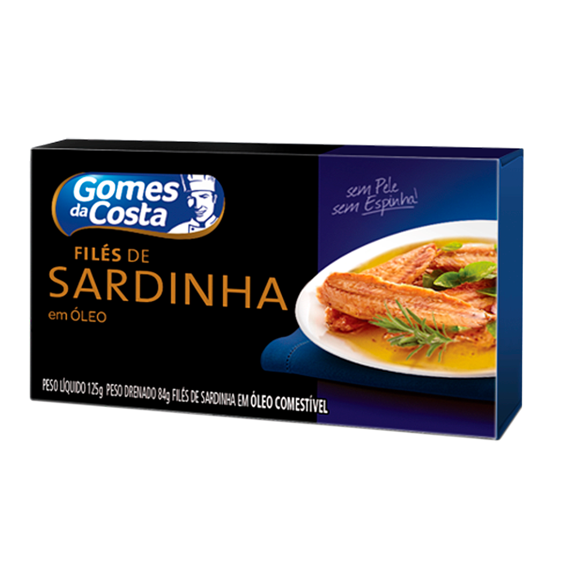 Filé de Sardinha com Óleo Gomes da Costa Caixa 125g