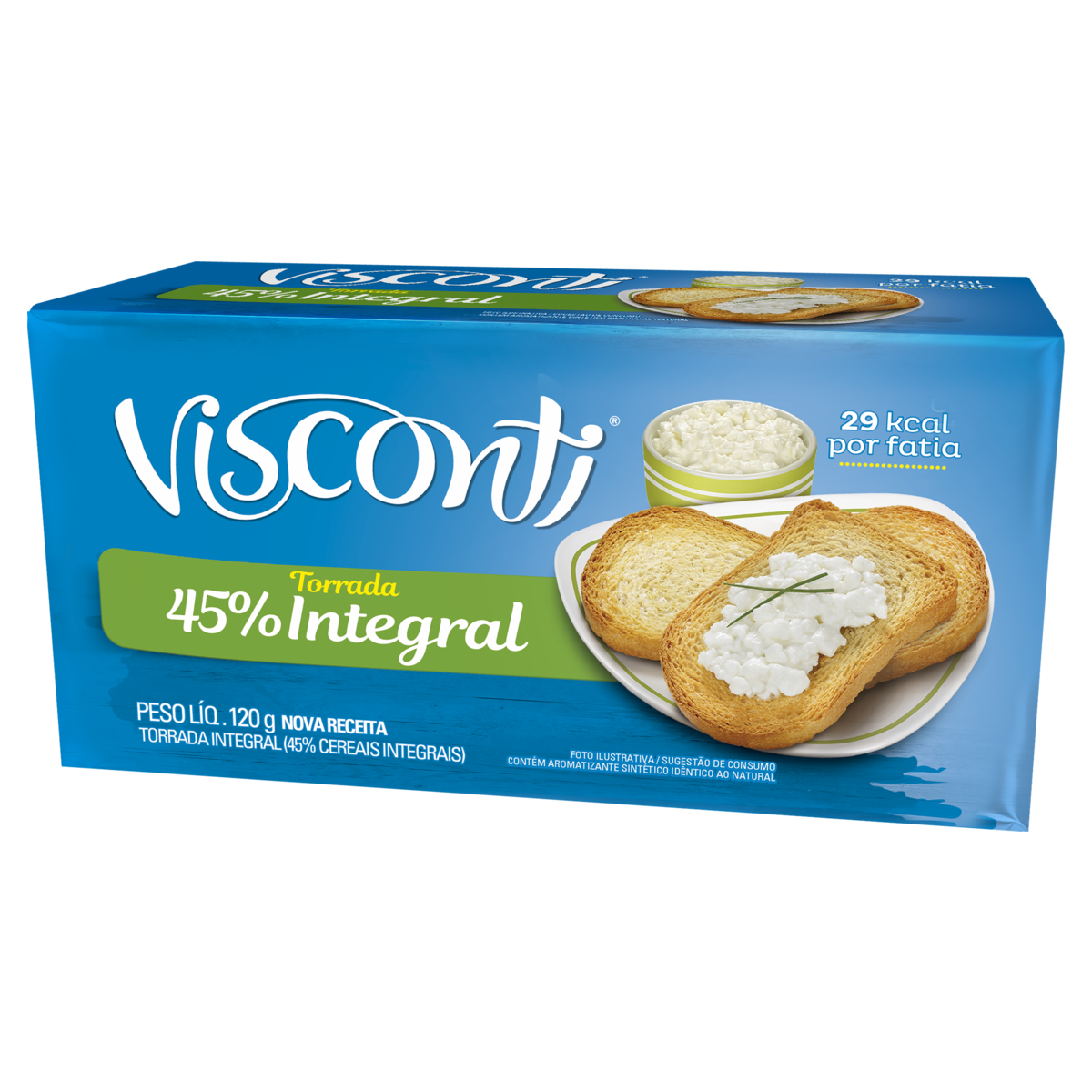 Torrada Integral Visconti Pacote 120g