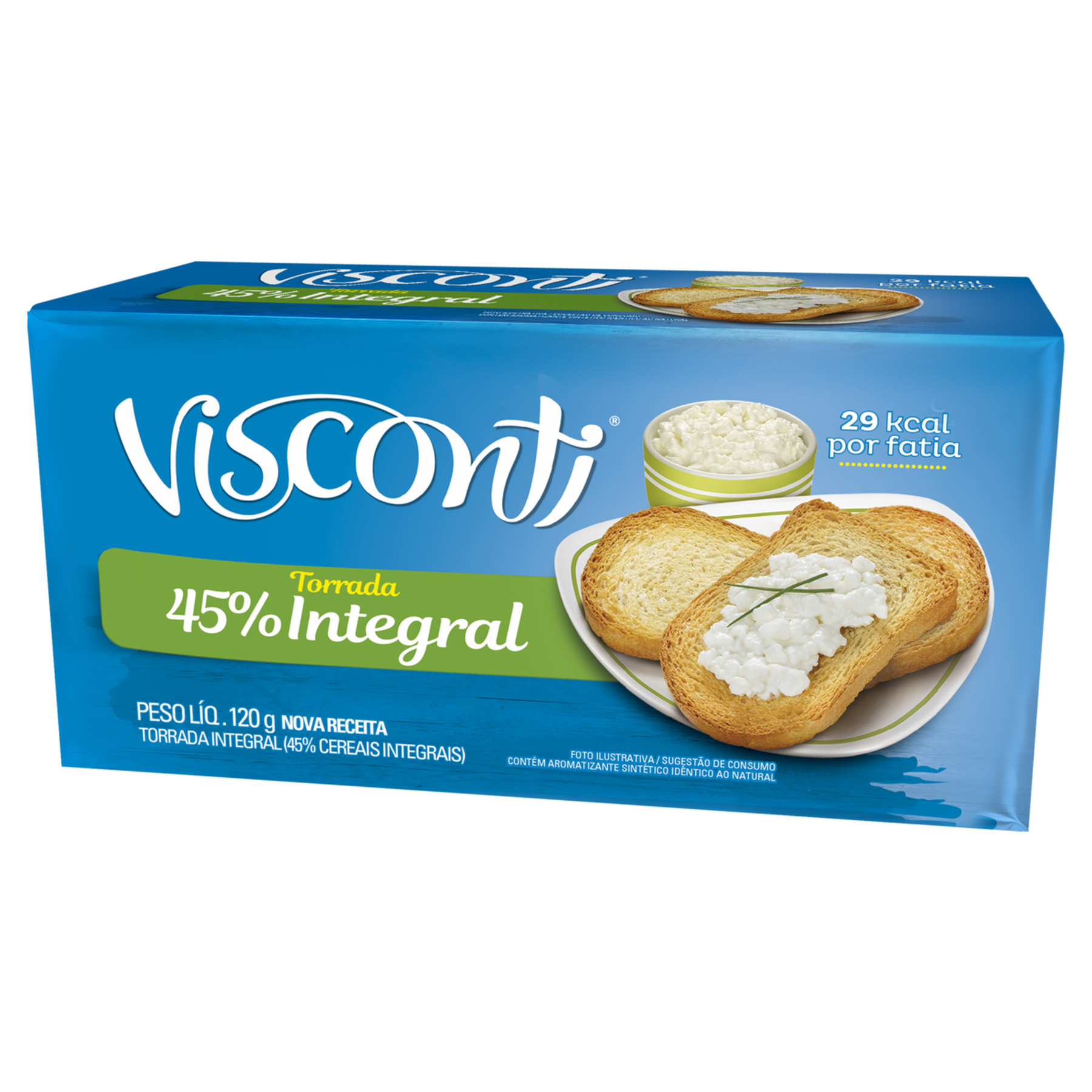 Torrada Integral Visconti Pacote 120g