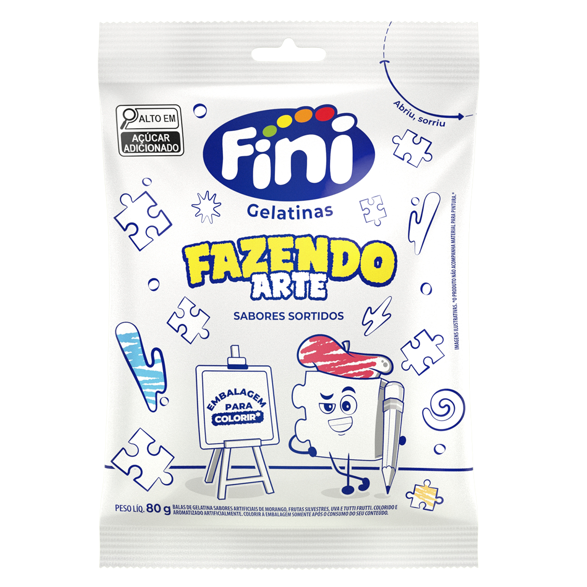 Bala Fazendo Arte Fini Pacote 80g