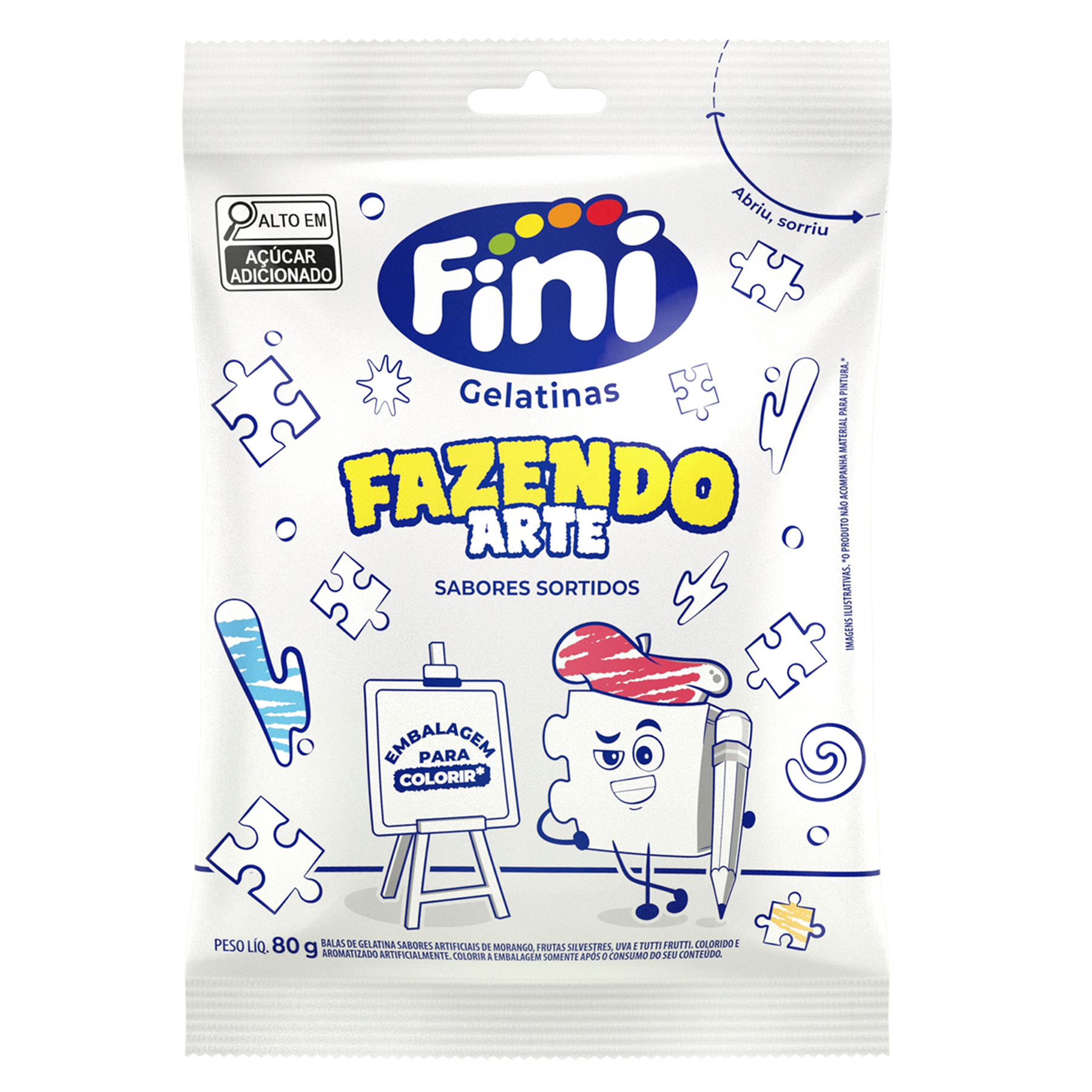 Bala Fazendo Arte Fini Pacote 80g