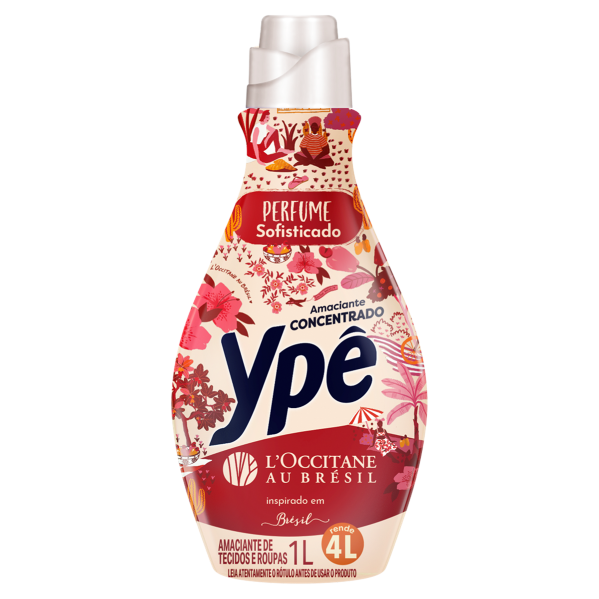 Amaciante de Roupa Concentrado L'Occitane au Br&eacute;sil Yp&ecirc; Frasco 1l