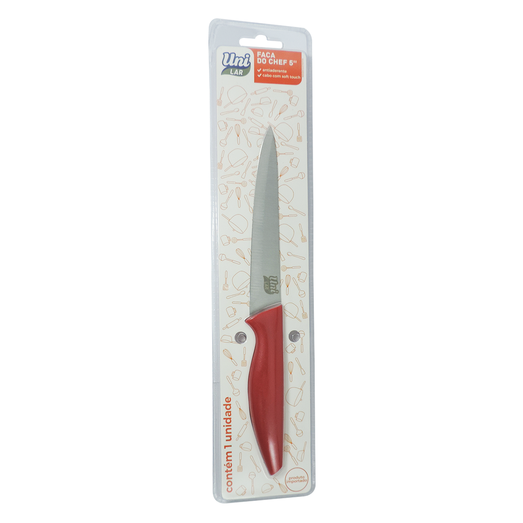 Faca do Chef 5" para Frutas e Legumes Uni Lar 23,1cm