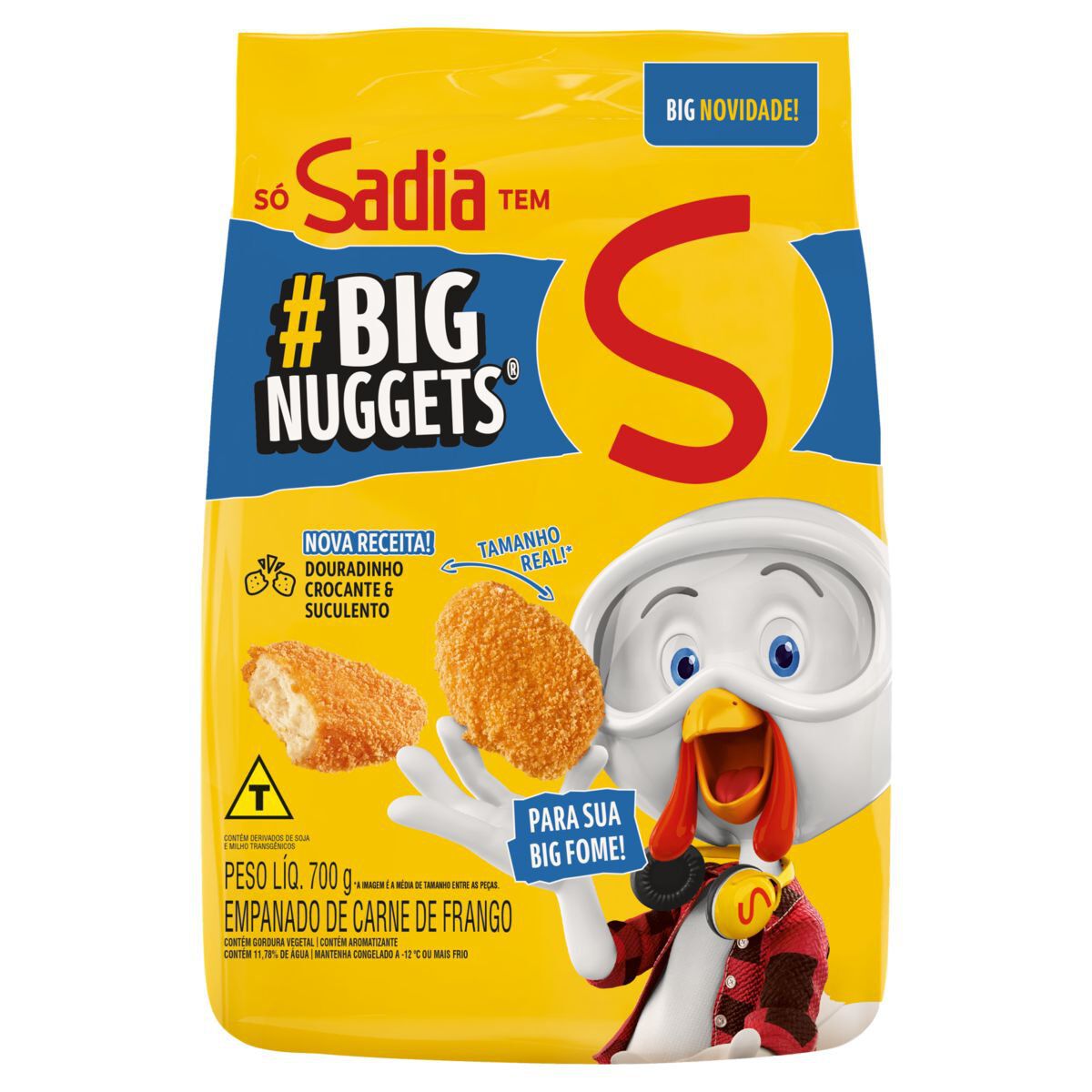 Empanado de Frango Big Nuggets Sadia Pacote 700g