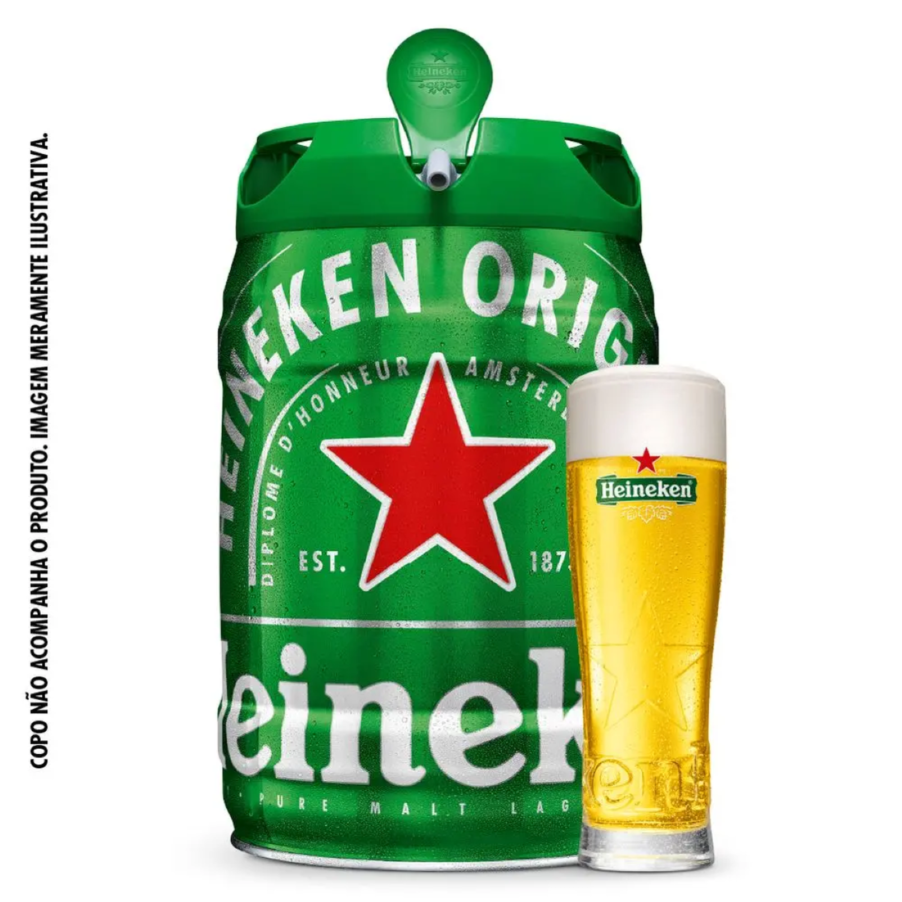 Cerveja Puro Malte Lager Heineken Barril 5l