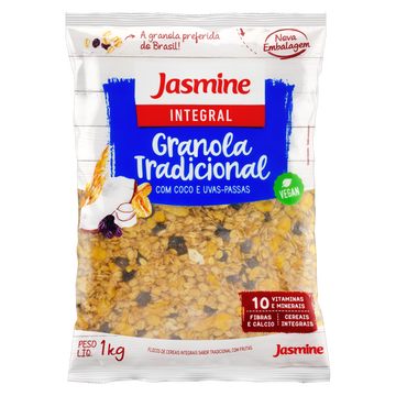 Granola Tradicional Integral Jasmine Pacote 1kg