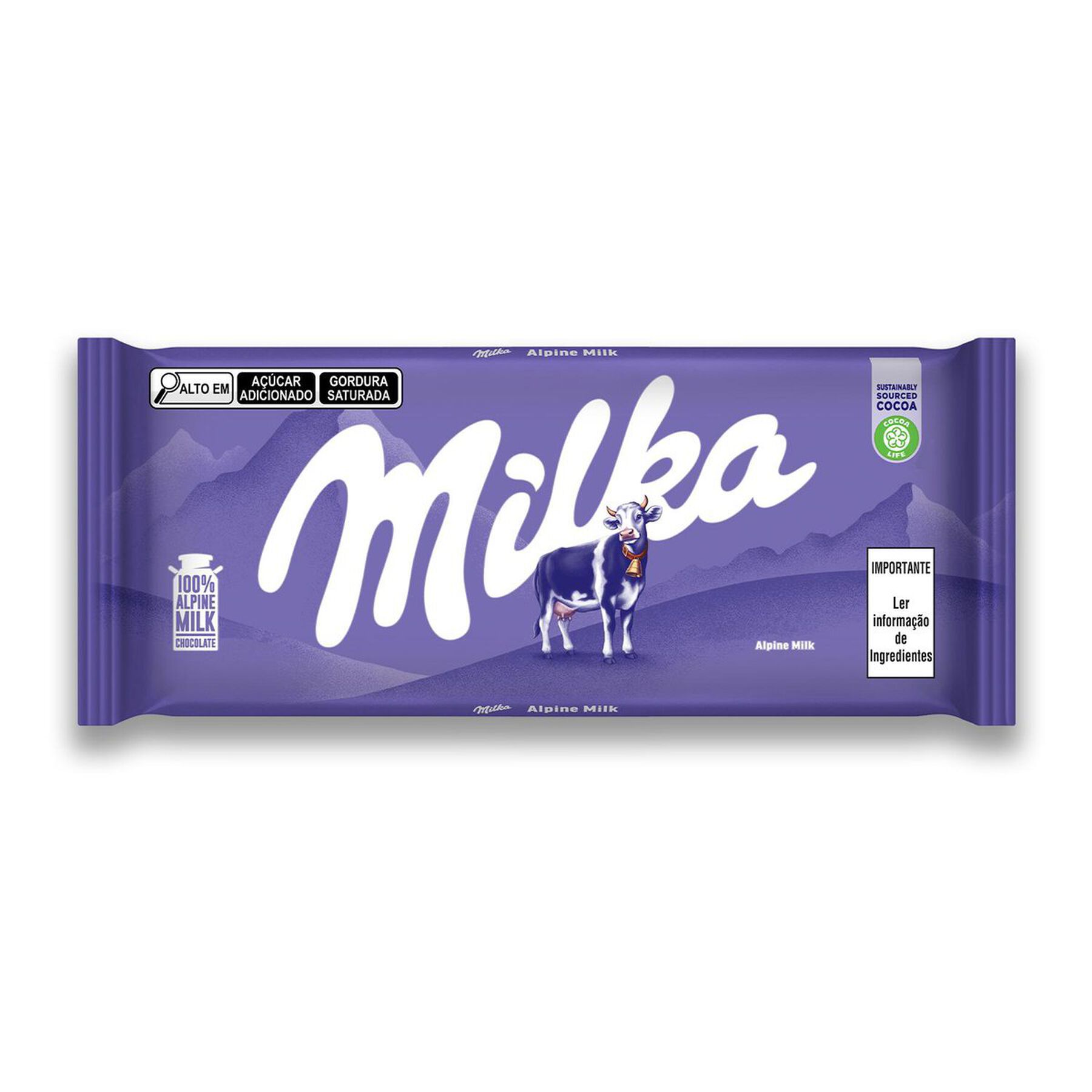 Barra de Chocolate ao Leite Milka 100g