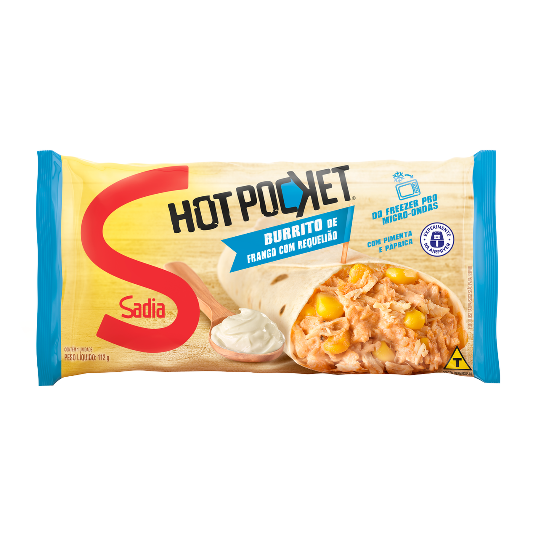 Burrito de Frango com Requeijão Sadia Hot Pocket Pacote 112g