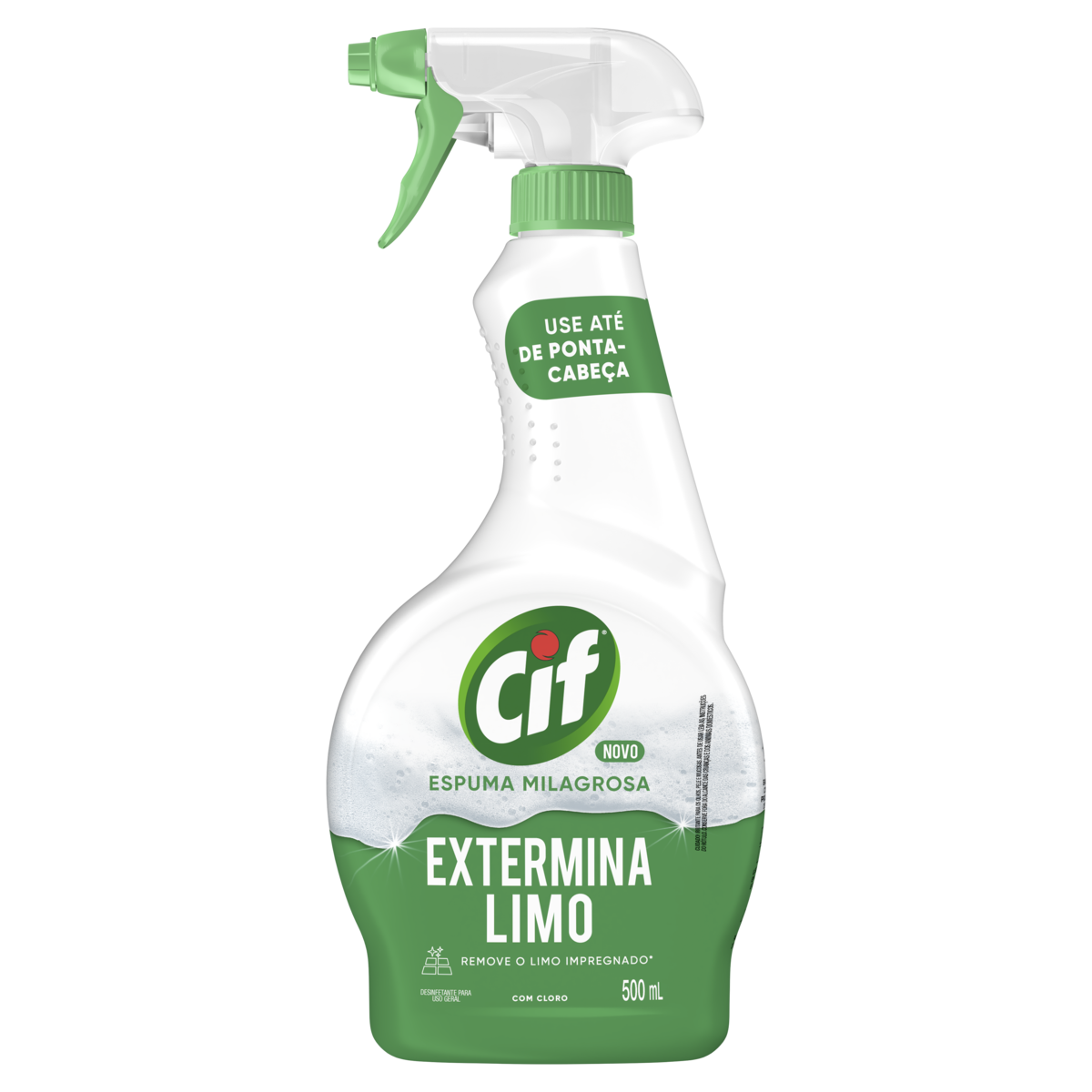 Desinfetante Extermina Limo Espuma Milagrosa Cif Frasco 500ml Borrifador