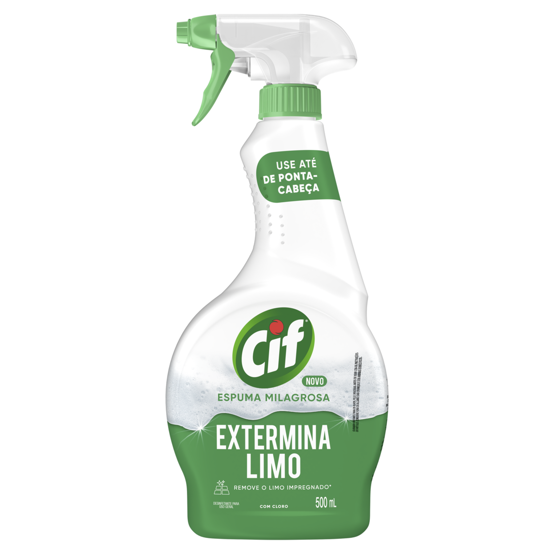 Desinfetante Extermina Limo Espuma Milagrosa Cif Frasco 500ml Borrifador