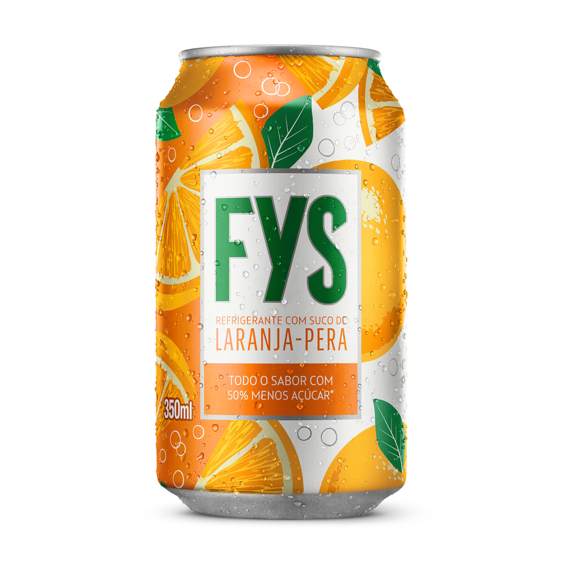 Refrigerante Laranja-Pera Fys Lata 350ml