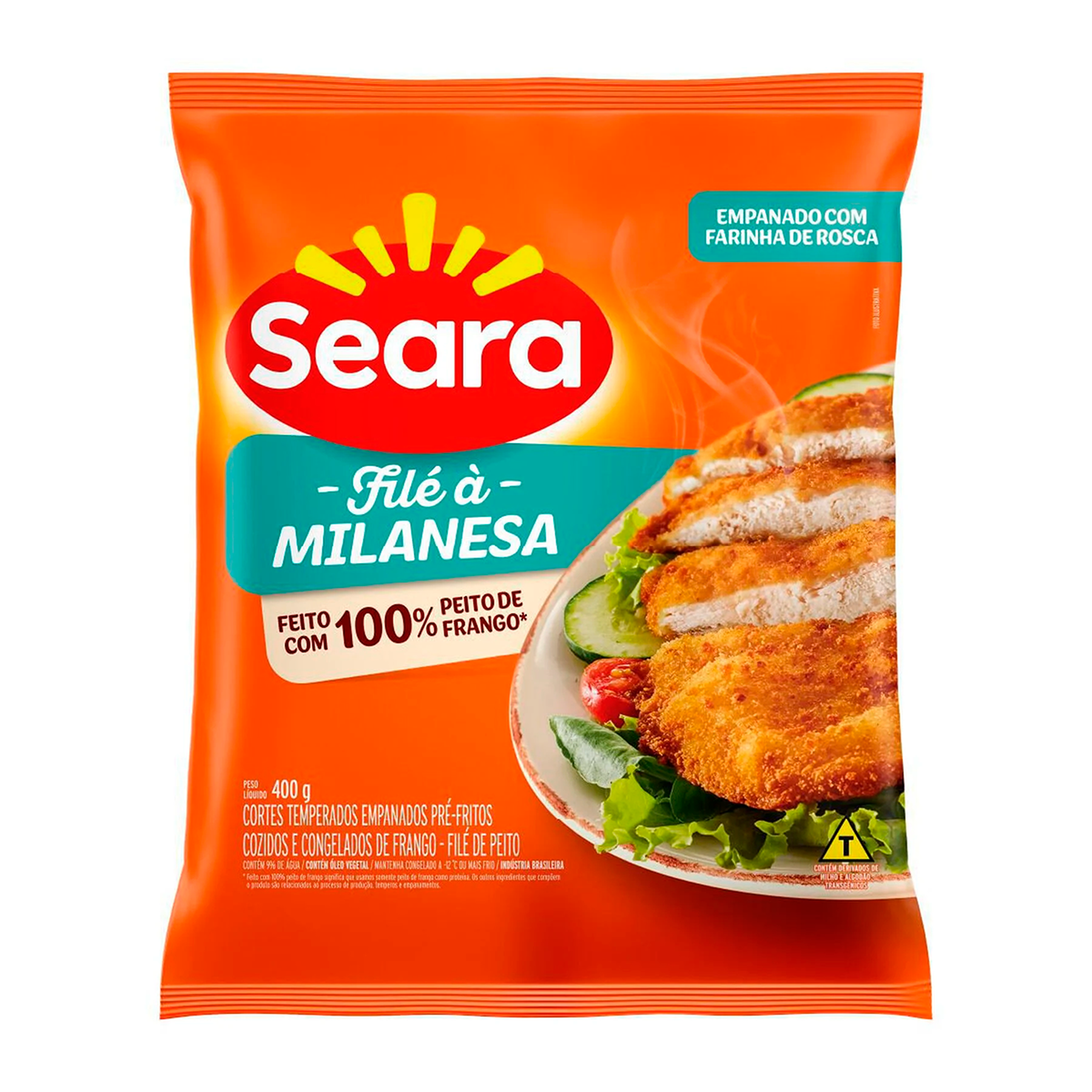 Empanado de Frango Fil&eacute; a Milanesa Seara Pacote 400g&nbsp;