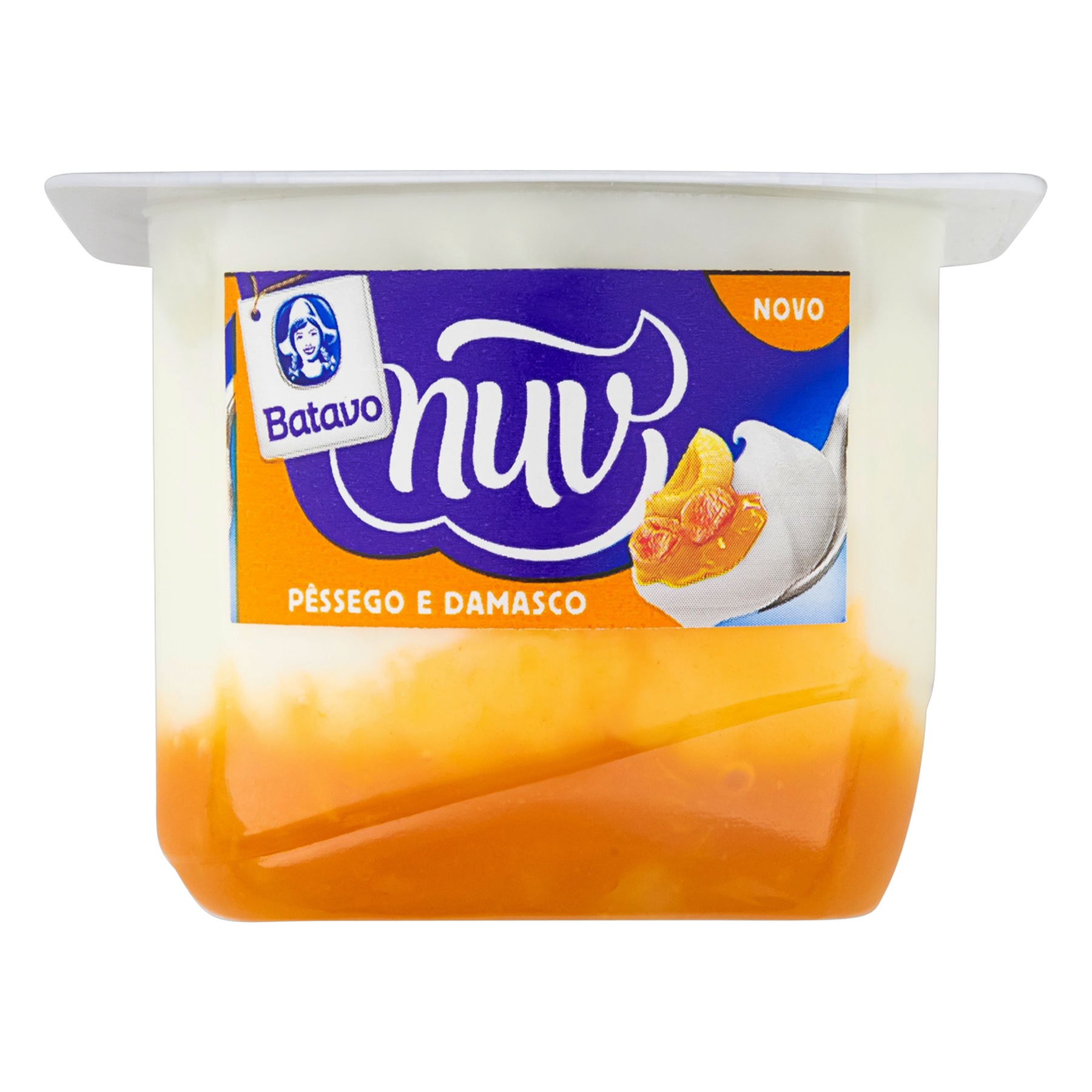 Creme de Queijo Quark Calda Pêssego e Damasco Batavo Nuv Pote 100g