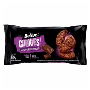 Cookies Double Chocolate Belive Pacote 67g