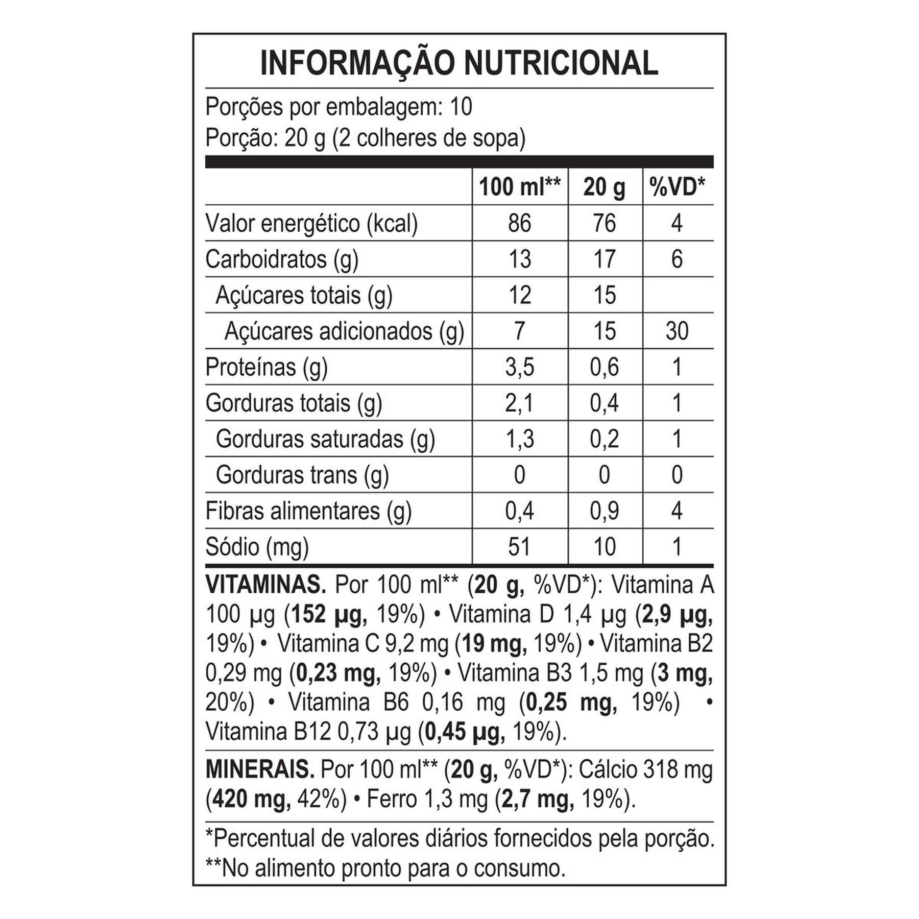 Achocolatado em Pó Nescau Nestlé Lata 200g