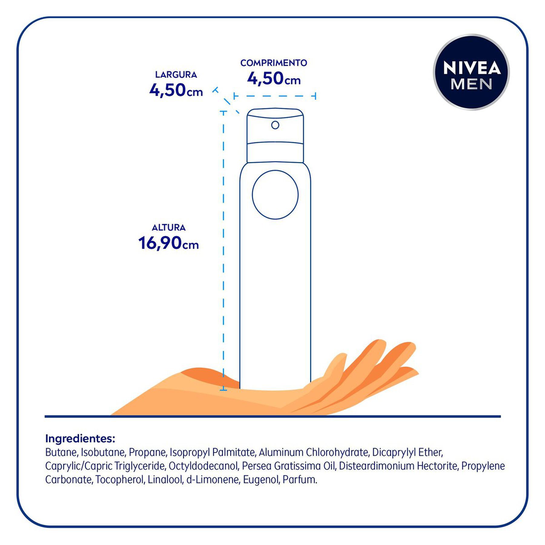 Antitranspirante Aerossol Antibacteriano Fresh Sensation Nivea Men 150ml