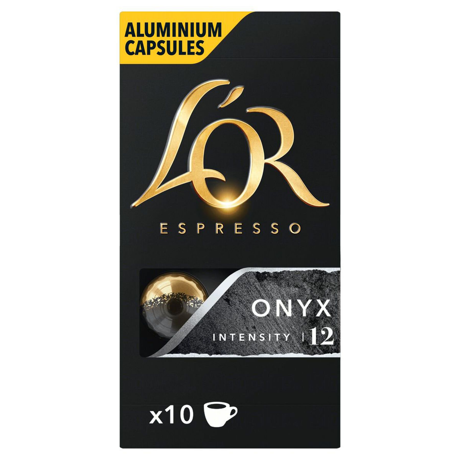 Caf&eacute; em C&aacute;psula Torrado e Mo&iacute;do Espresso Onyx L'or Caixa 52g 10 Unidades