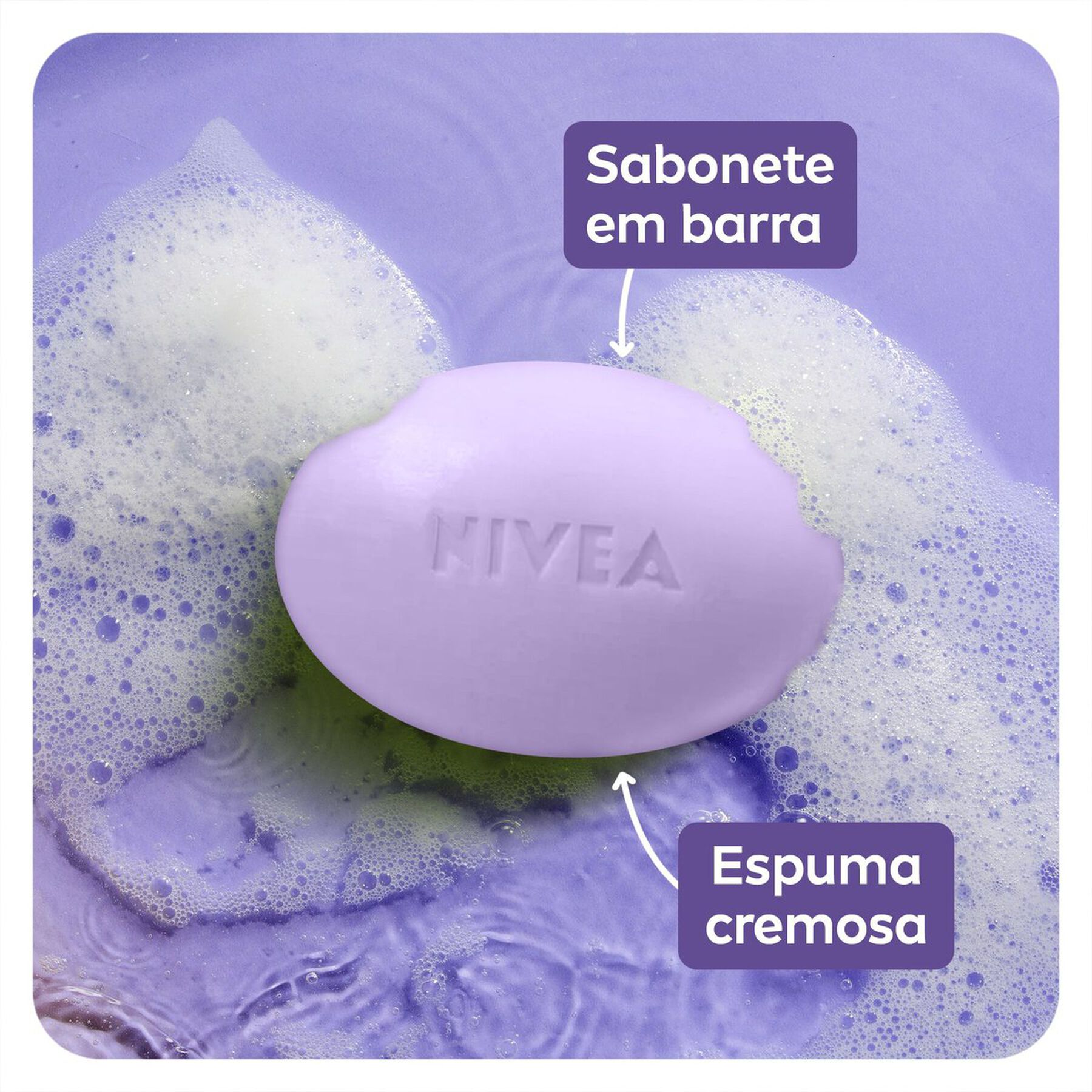 Sabonete em Barra Hidratante Lavanda & Óleos Nivea Pacote 85g