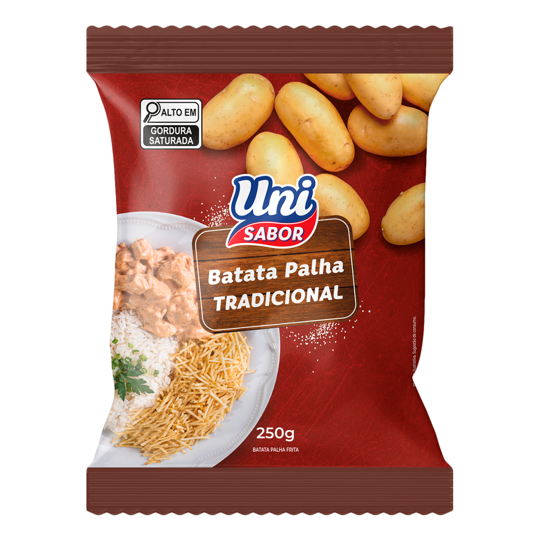 Batata Palha Tradicional Uni Sabor 250g