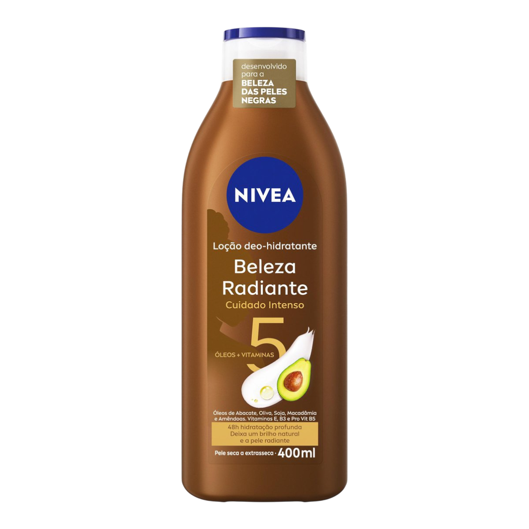 Lo&ccedil;&atilde;o Deo-Hidratante Nivea Beleza Radiante Frasco 400ml