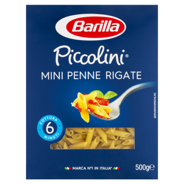 Macarrão de Sêmola Mini Penne Barilla Piccolini Caixa 500g