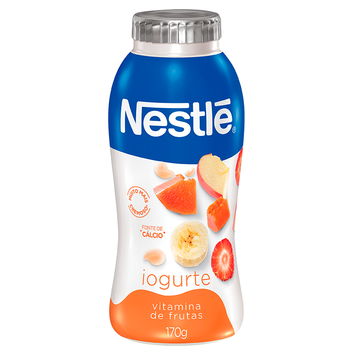 Iogurte Parcialmente Desnatado Vitamina de Frutas Nestl&eacute; Frasco 170g