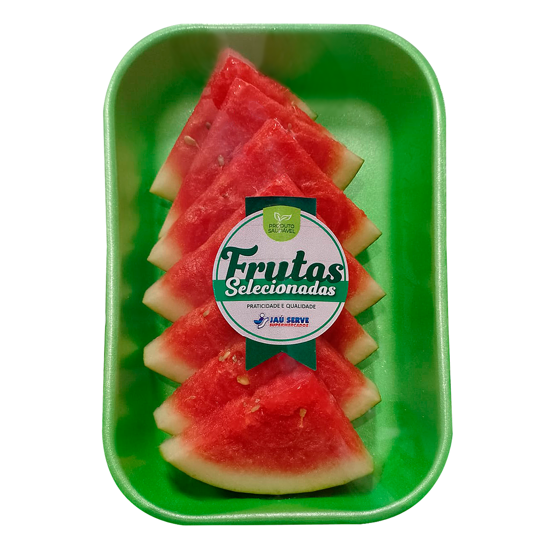 Melancia Fatiada com Casca Bandeja aprox. 300g