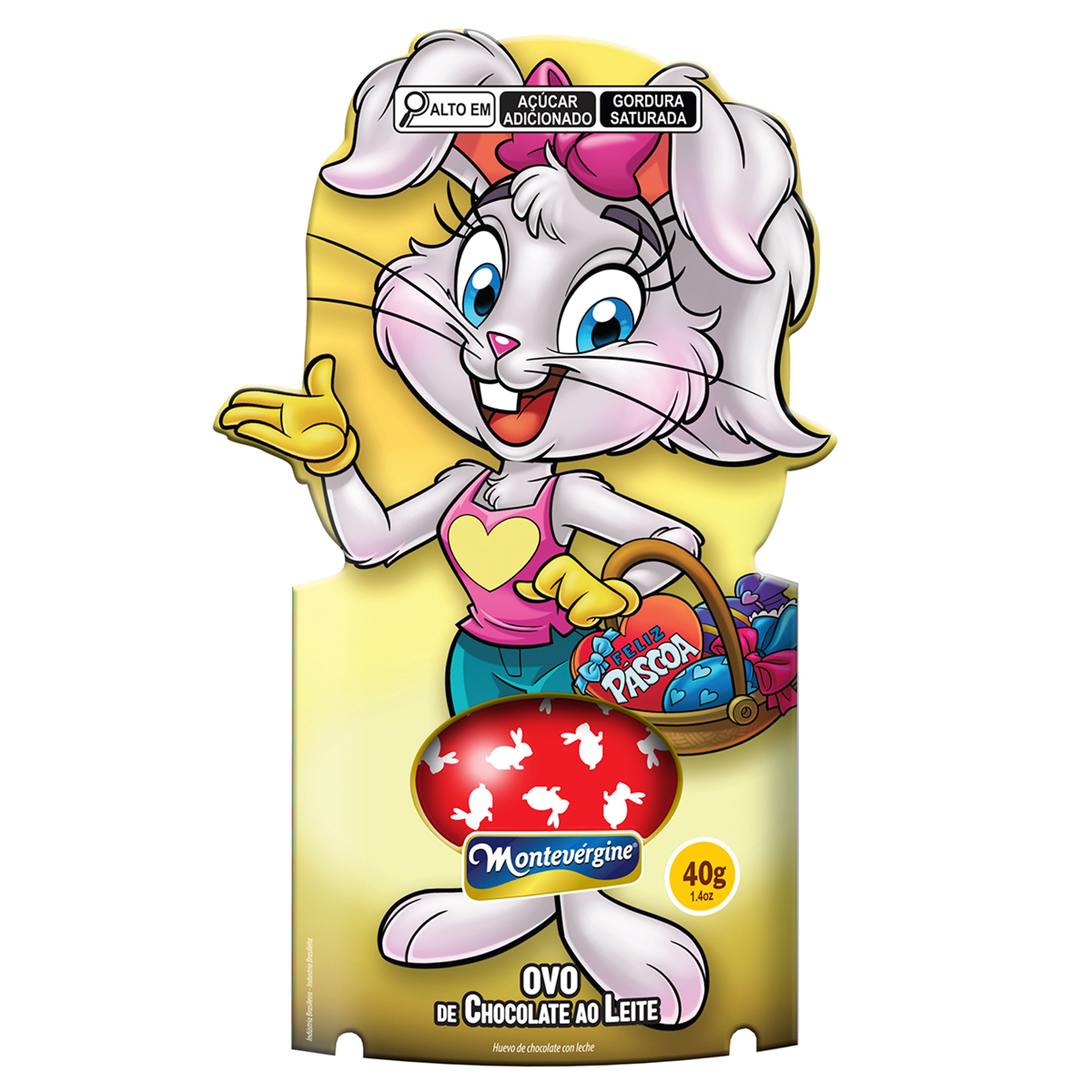 Ovo de Chocolate ao Leite Coelho Montev&eacute;rgine 40g
