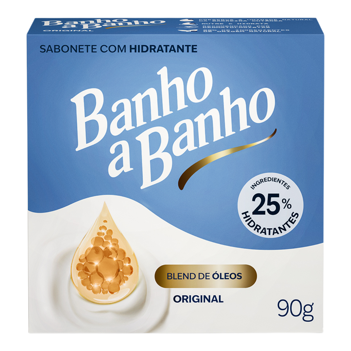 Sabonete em Barra Hidratante Original Banho a Banho Caixa 90g
