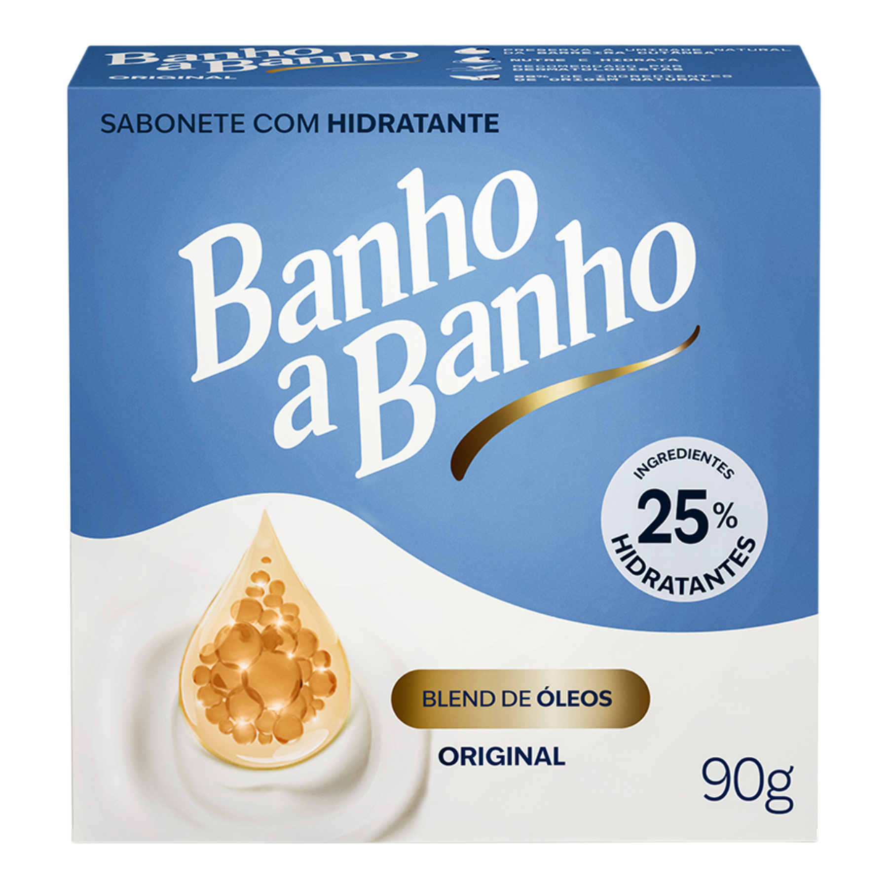 Sabonete em Barra Hidratante Original Banho a Banho Caixa 90g