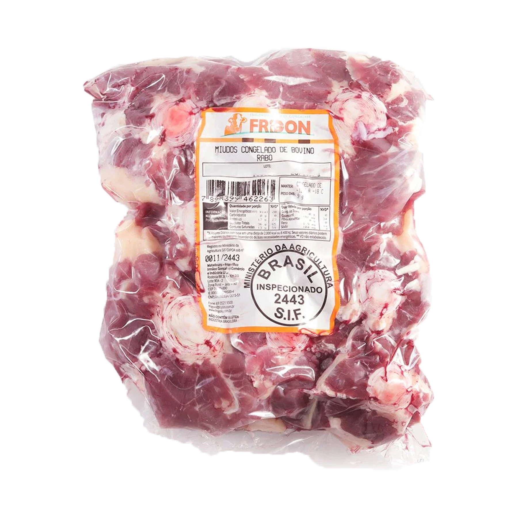 Rabo Bovino Congelado Frigol aprox. 1.200g