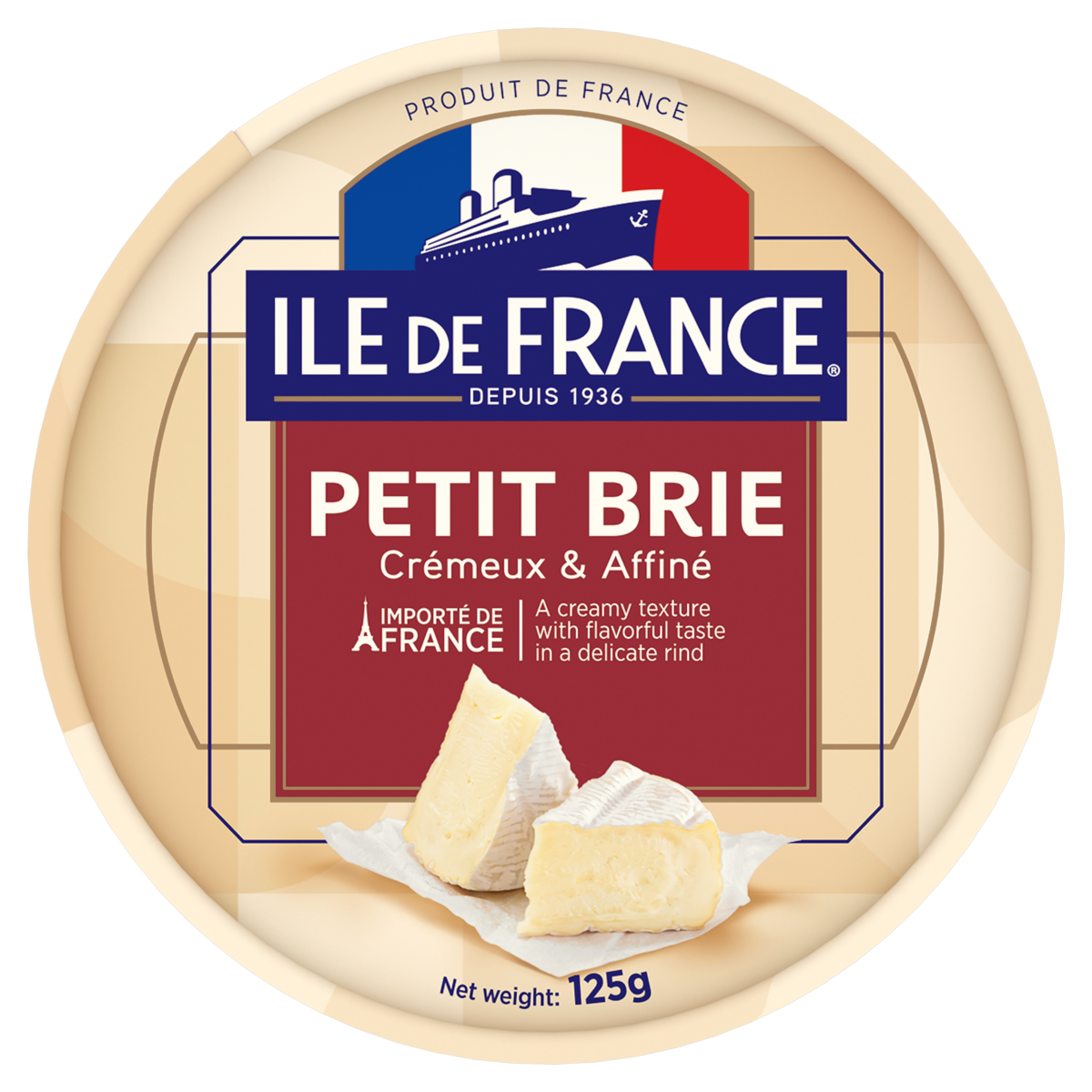 Queijo Petit Brie Ile de France 125g