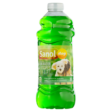 Eliminador de Odores Uso Veterinário Herbal Sanol Dog Frasco 2l