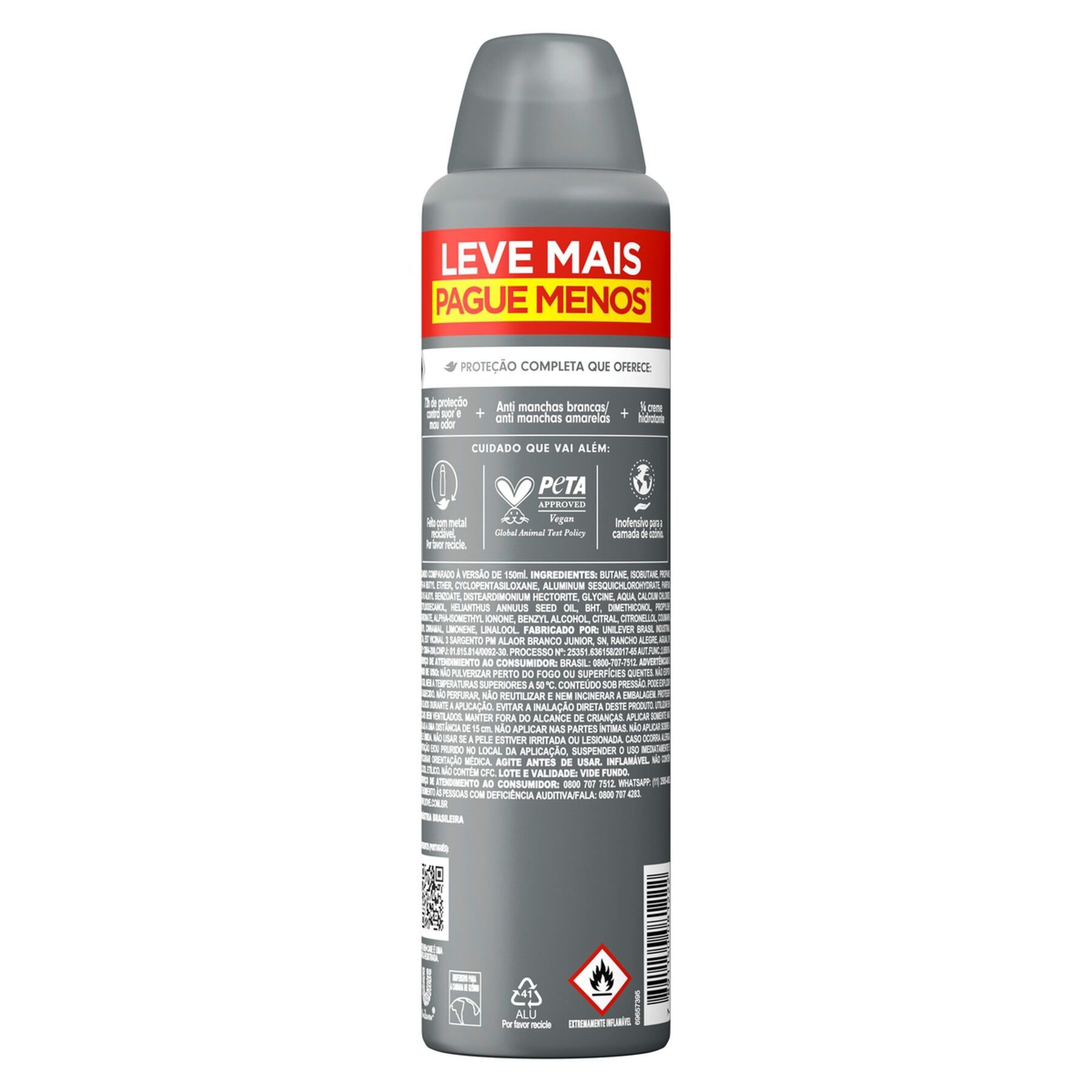 Antitranspirante Aerossol Invisible Dry Dove Men+Care 250ml