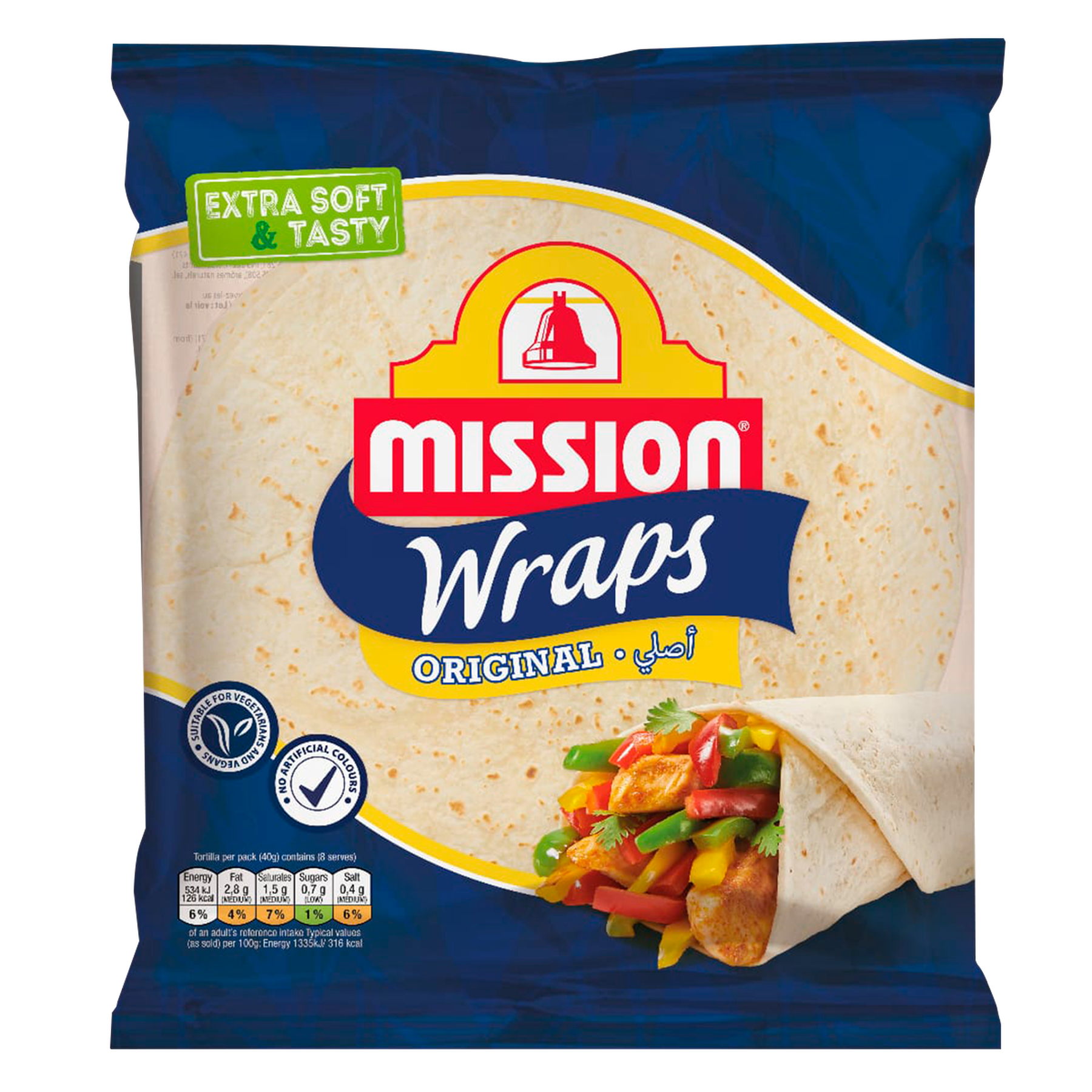 Wraps Original Mission Pacote 220g